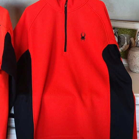 Spyder hooded shell with core half zip ski sweater - Picture 4 of 6